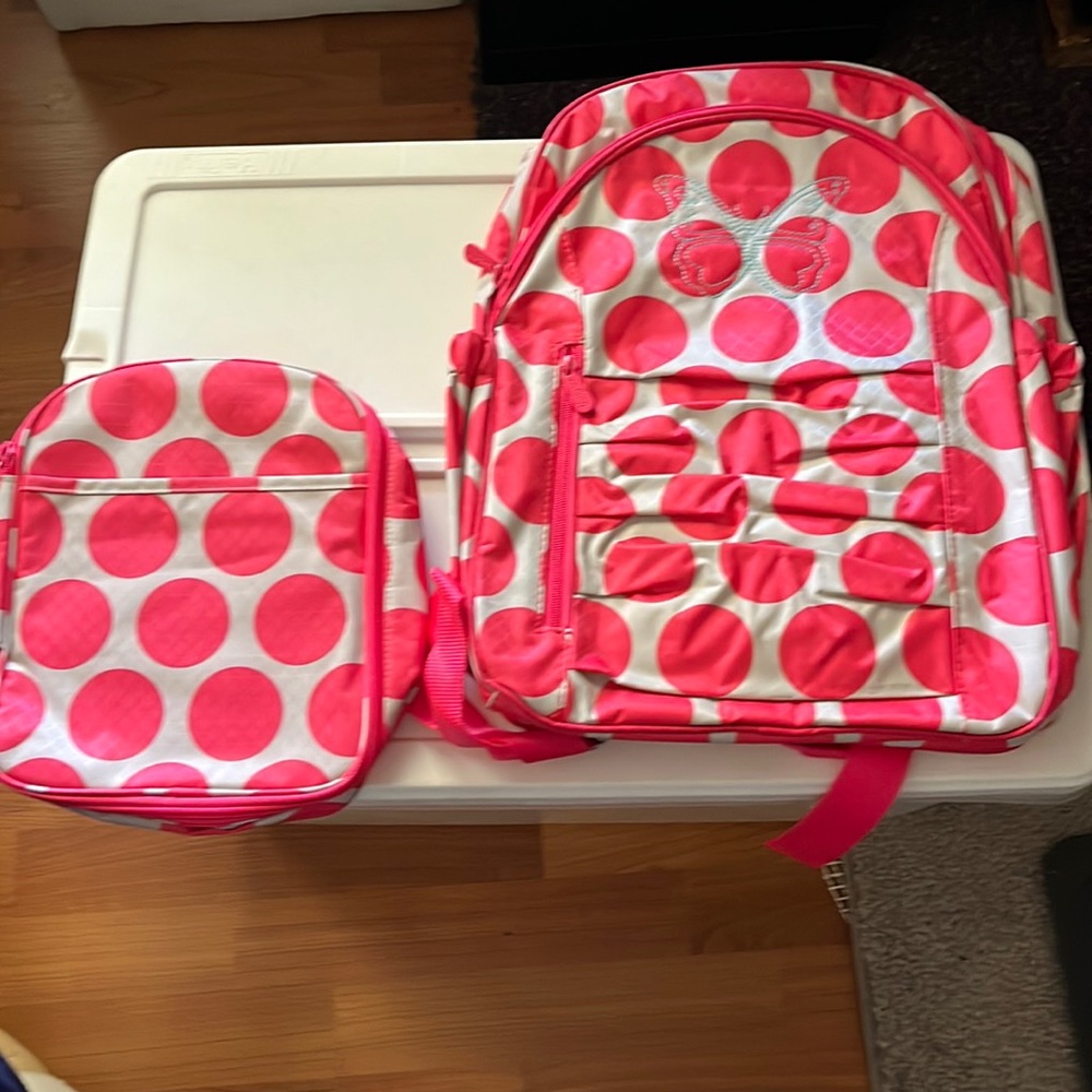Backpack and lunch bag